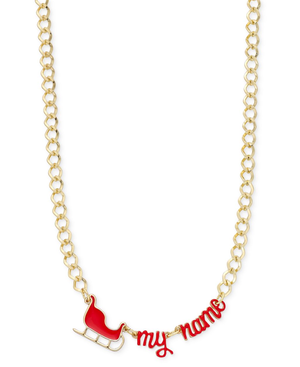 Celebrate Shop Sleigh My Name Necklace